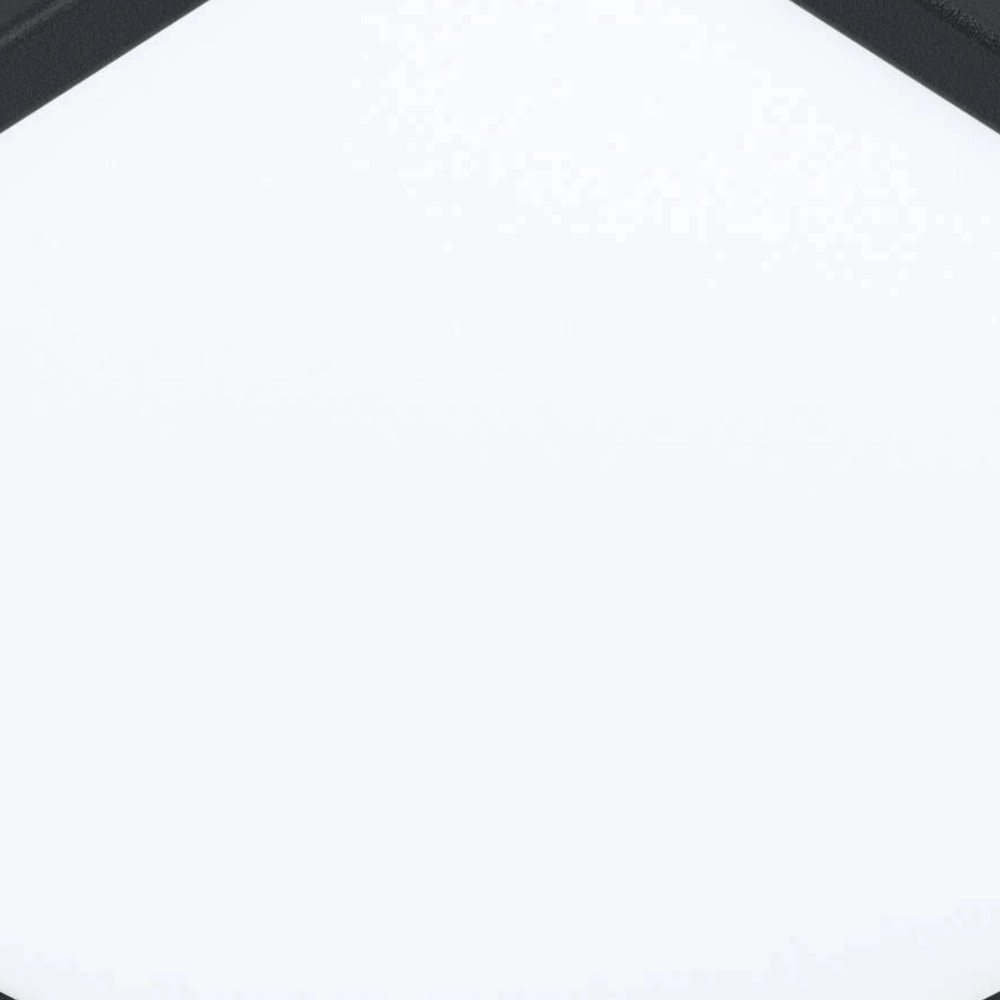 Vierkante plafondlamp Argolis 2 IP44 zwart Eglo 9008606232659