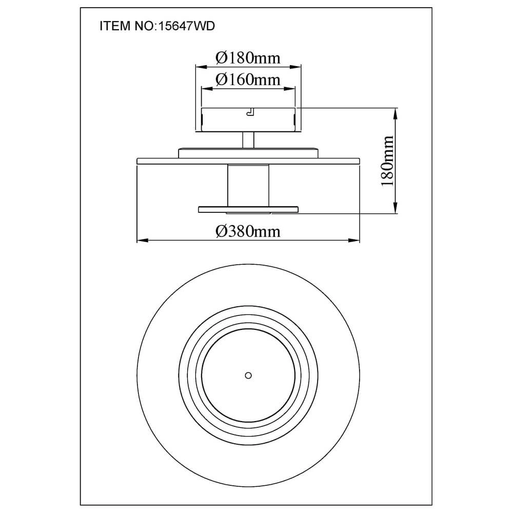Witte plafondlamp Carter Ø 38cm met vilt Globo 9007371465750