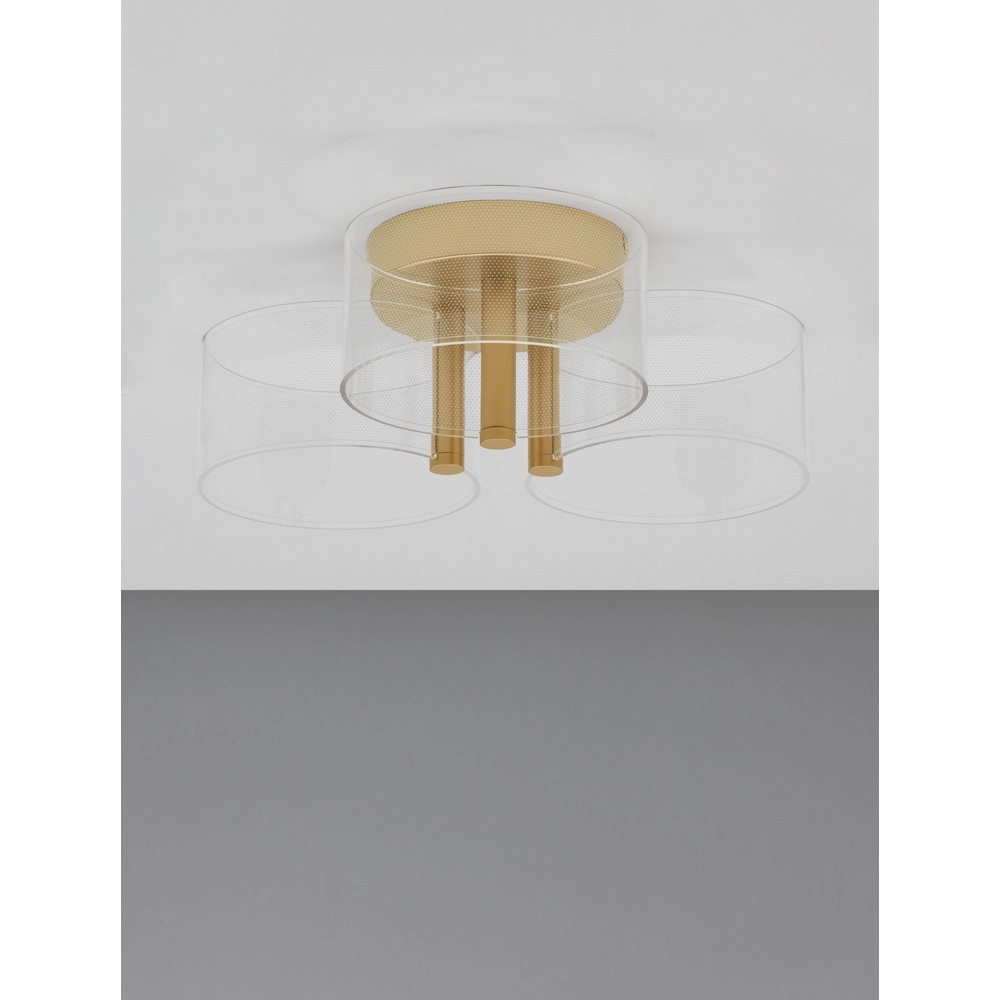 Design ceiling lamp Gatlin gold Ø 44cm Lyora 5212017433497