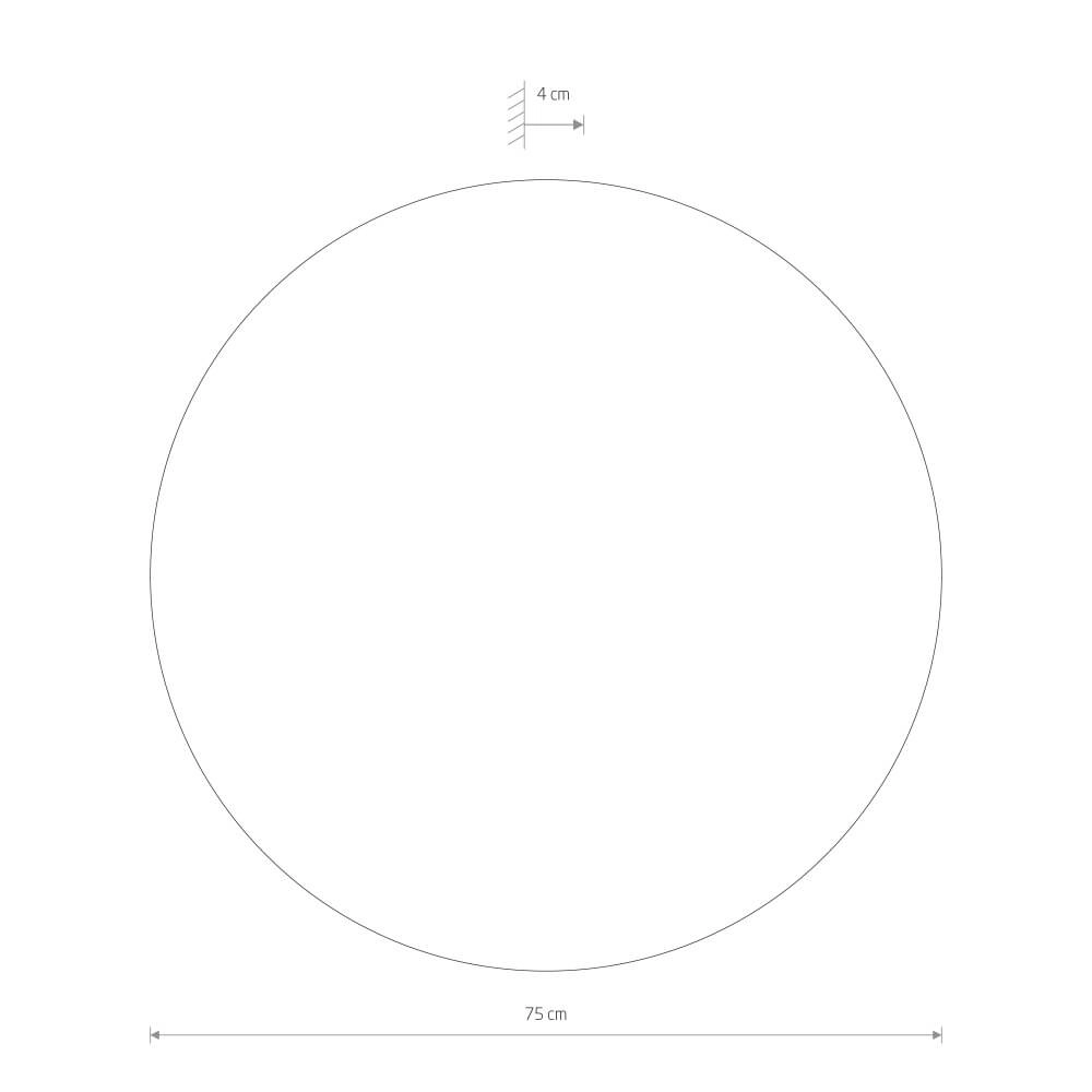 Wandlamp Ring Timber XXL LED hout Lyora 5903139111782