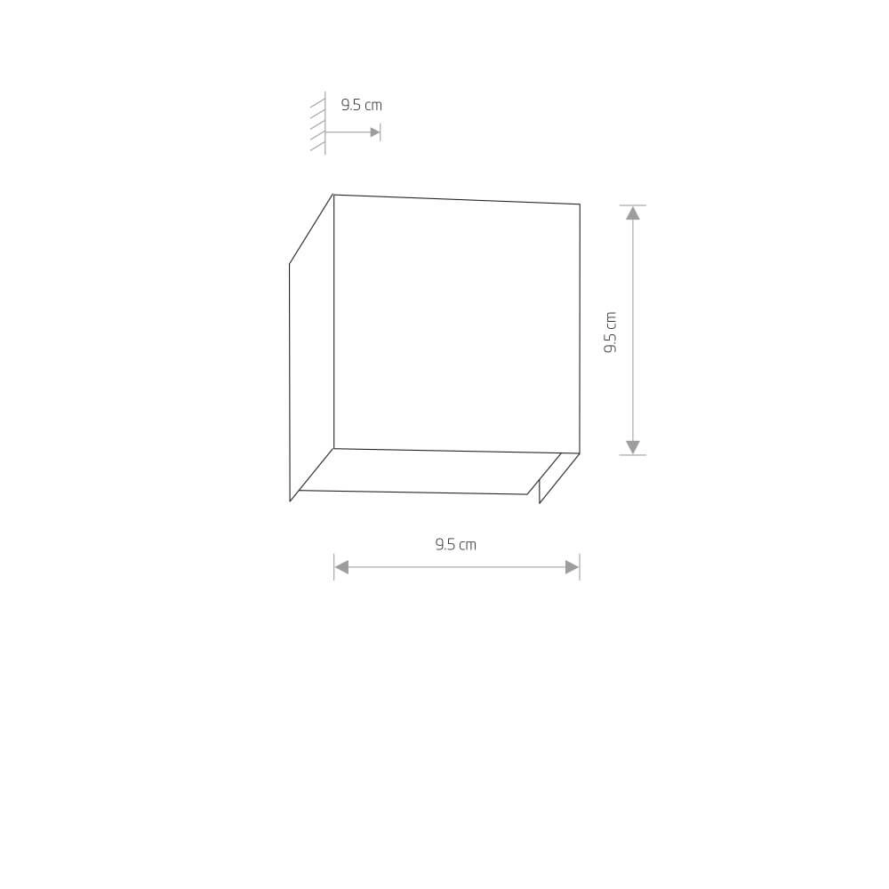 Vierkant up- en downlighter Cube Lyora 5903139527293
