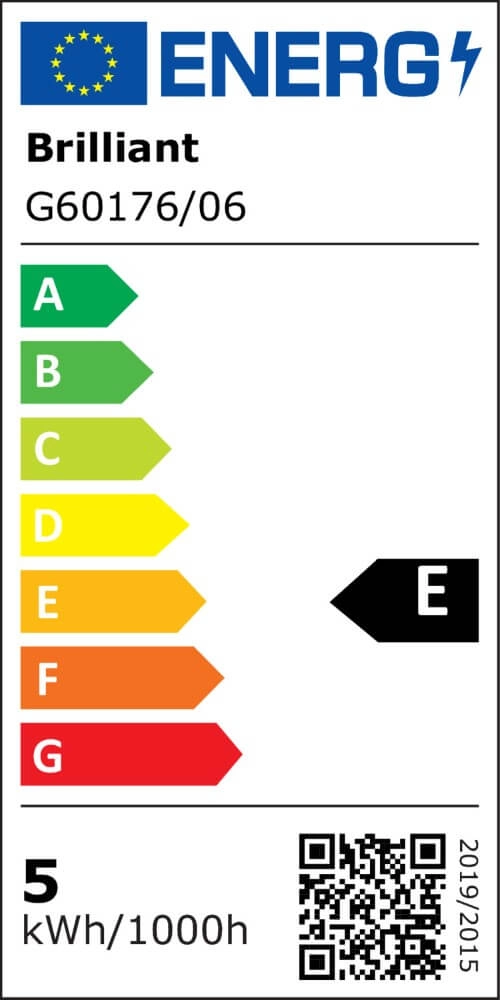 Oplaadbare vloerlamp Pesso zwart Brilliant 4004353447020