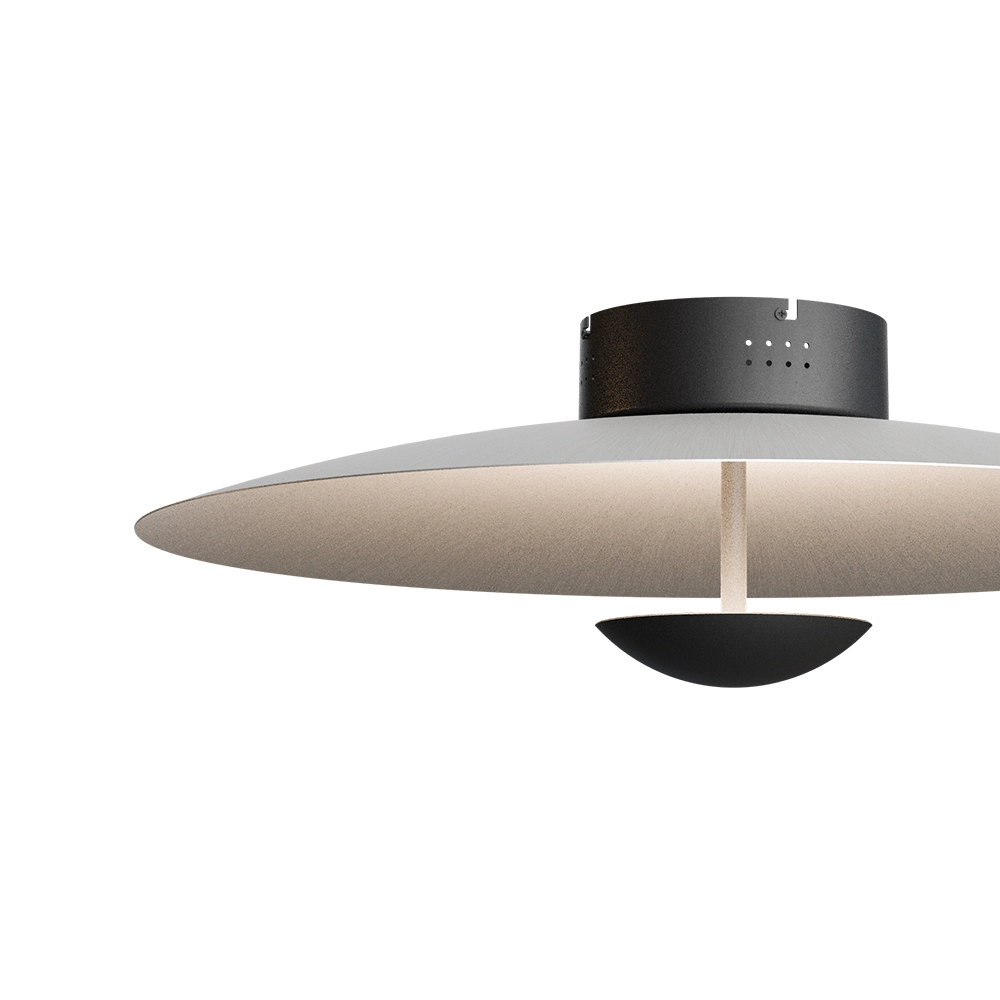 Plafondlamp Scala Ø 60cm zwart met nikkel Masterlight 8718121397443
