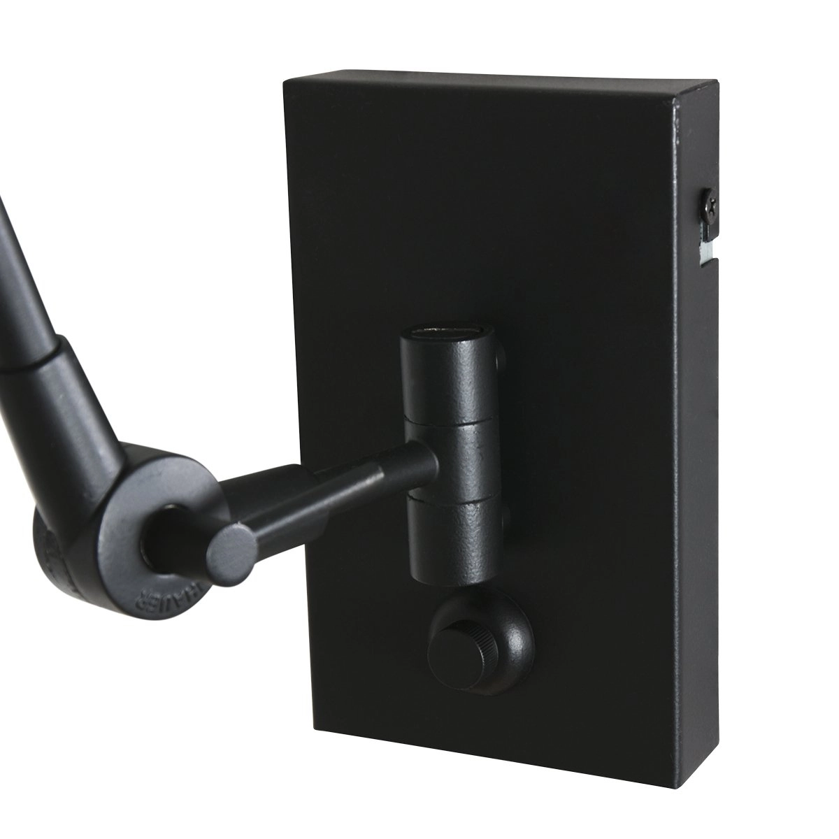 Verstelbare wand schemerlamp Prestige Chic 50cm linnen wit met zwart Steinhauer 8712746146578