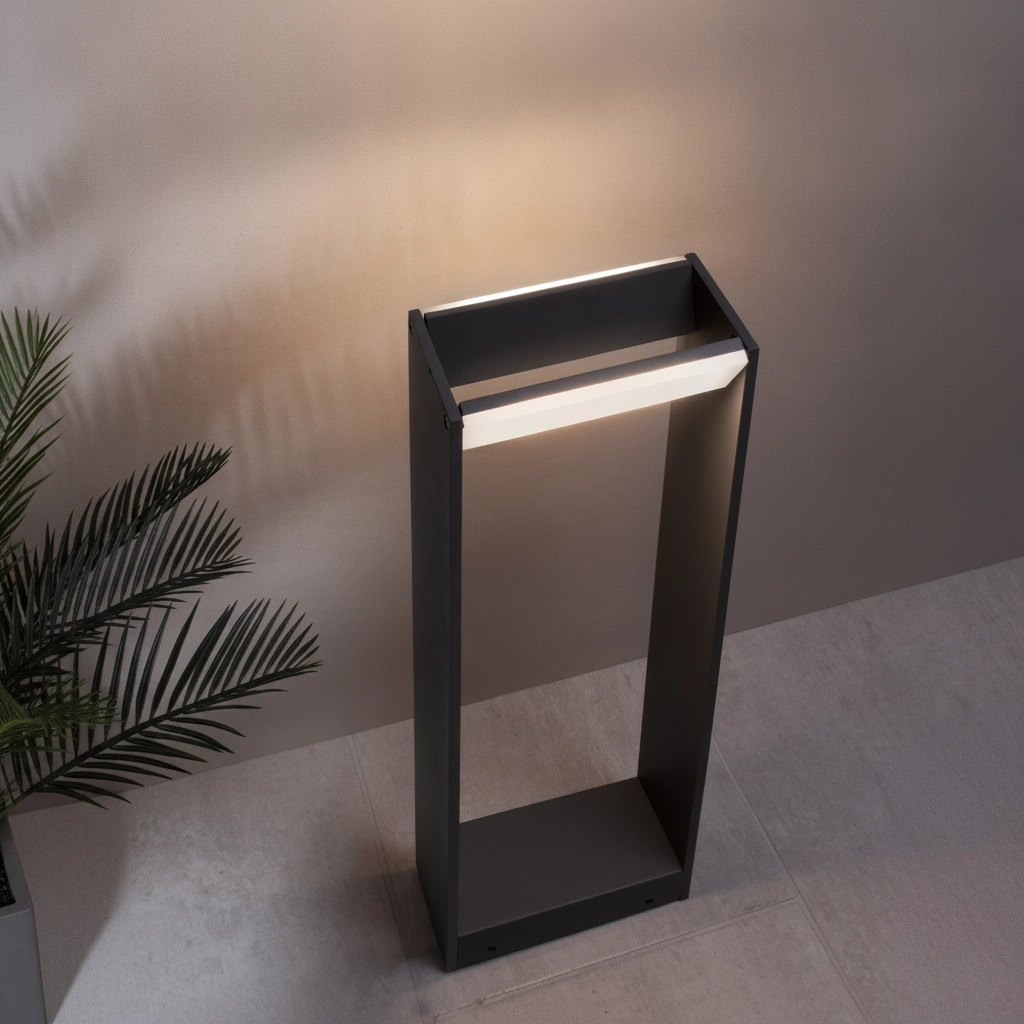 Richtbare tuinlamp Twin grijs