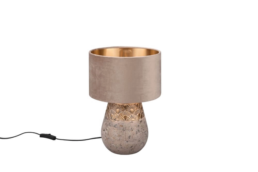 Oosters schemerlampje Kiran taupe velvet Oosters schemerlampje Kiran taupe velvet