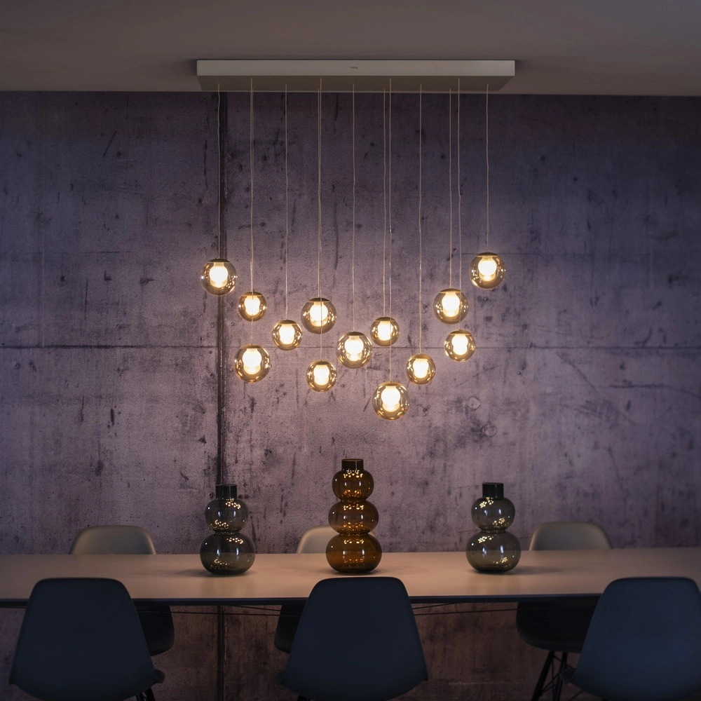 13-lichts hanglamp Pure Popup bronce Paul Neuhaus 4012248398319