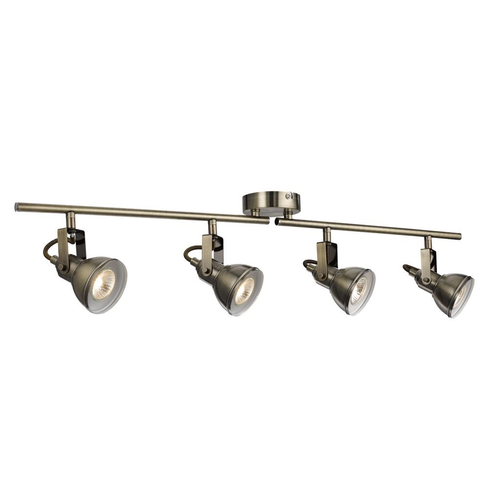 Antieke opbouwspot Focus 4-lichts Antieke opbouwspot Focus 4-lichts