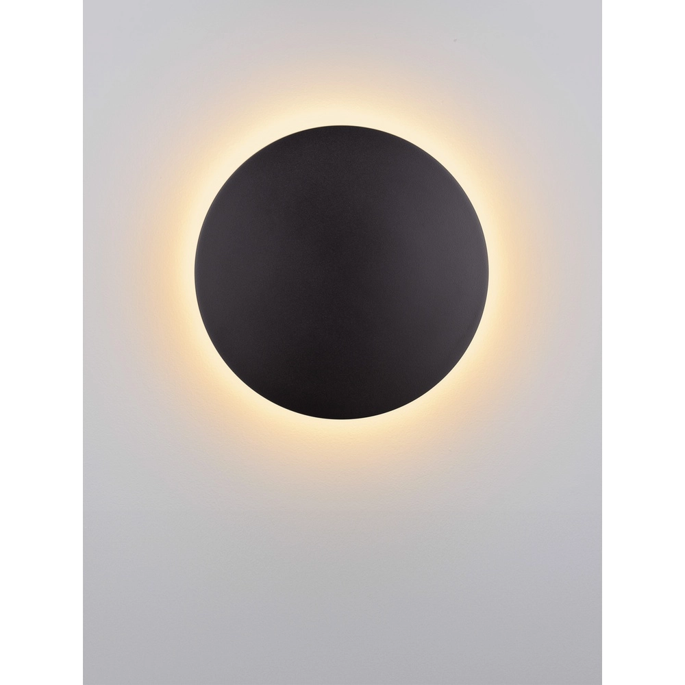 Ronde wandlamp Copper zwart Ø 24cm Lyora 5212017447364