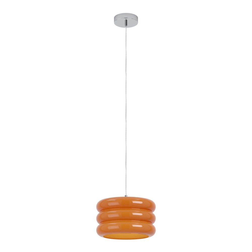 Design hanglamp Tortora chroom met oranje Ø 30cm Eglo 9008606405589