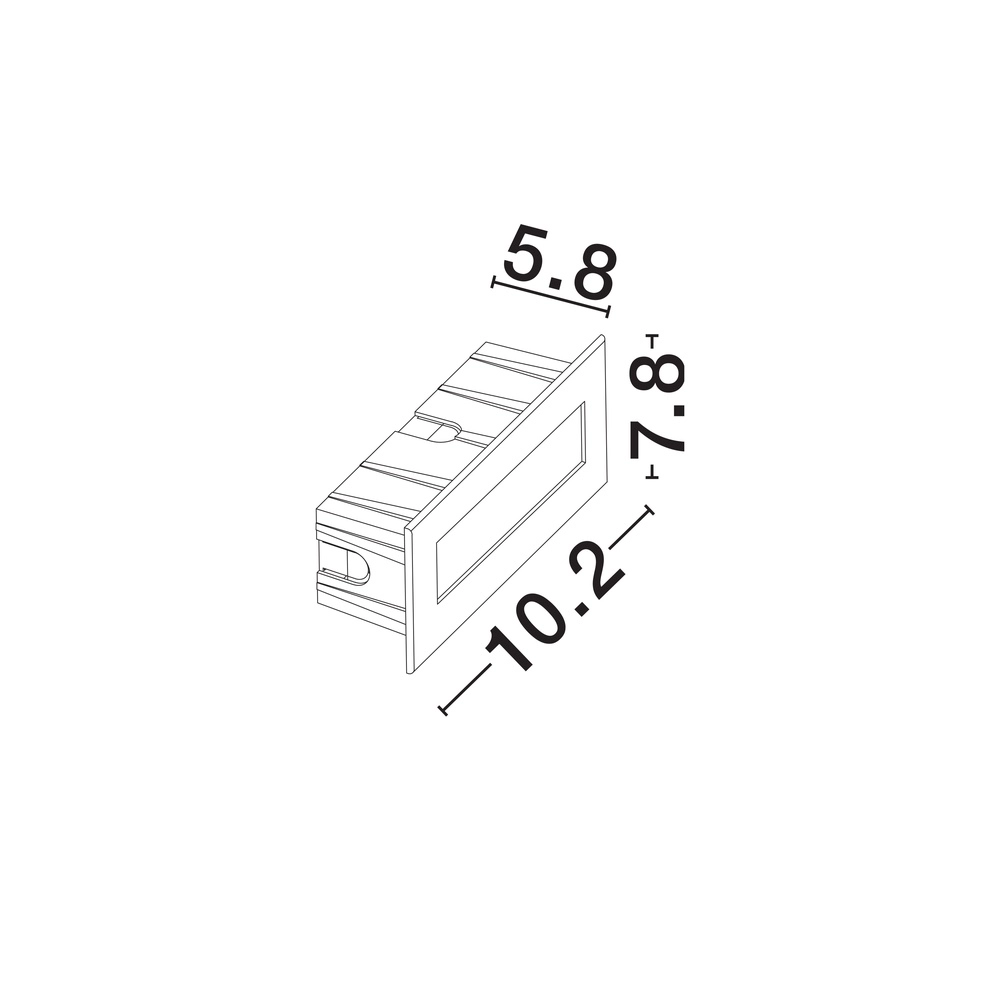 Inbouwlamp Olin wit Lyora 5212017481412