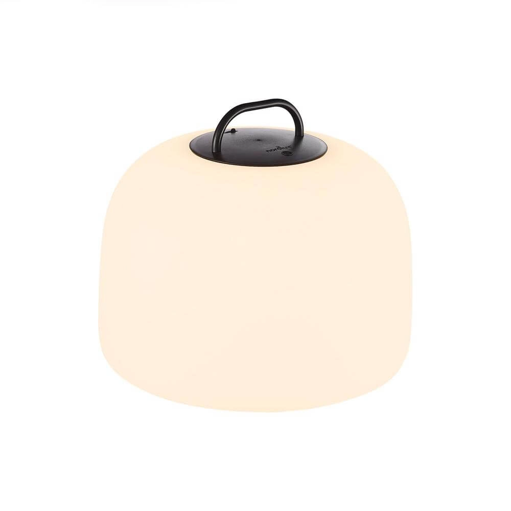 Tafellamp Kettle To-Go oplaadbaar wit met zwart Ø 36cm