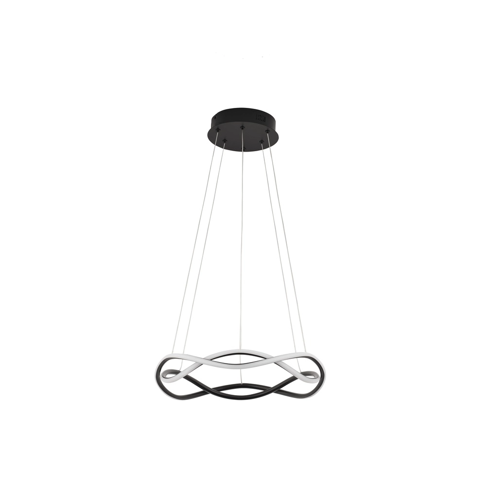 Design hanglamp Jinal zwart Ø 45cm Lyora 5212017438720