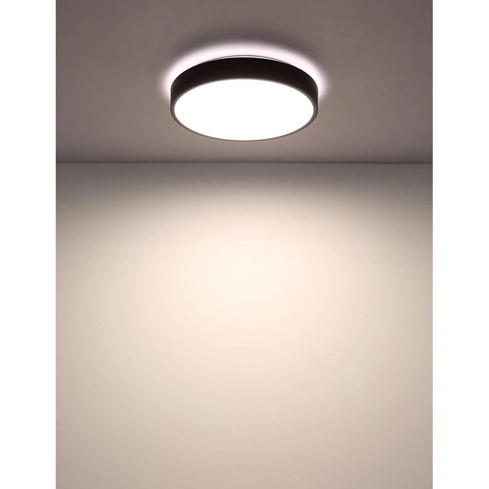 Design plafonniere Nielsen zwart Ø 33,2cm Globo 9007371572670