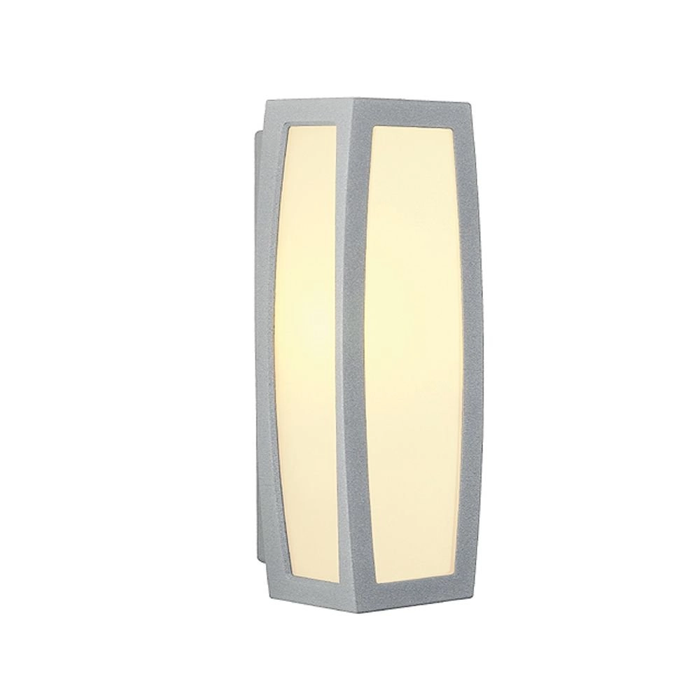 Buitenlamp Meridian Box zilvergrijs
