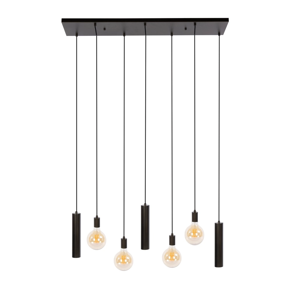Design hanglamp Senso 7-lichts sienna bruin Lyora 8716803515024