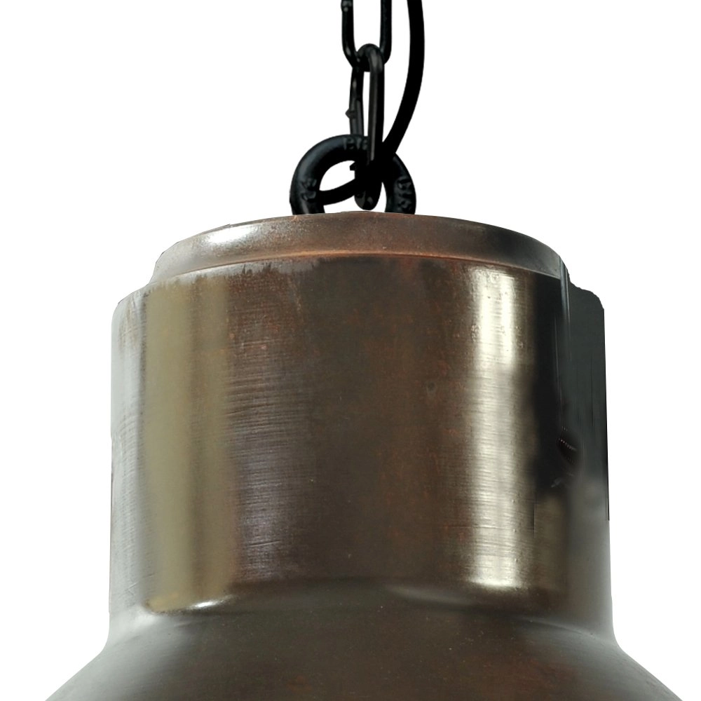 Landelijke industrie hanglamp Industria 44 koperbruin met zwart Masterlight 8718121237381