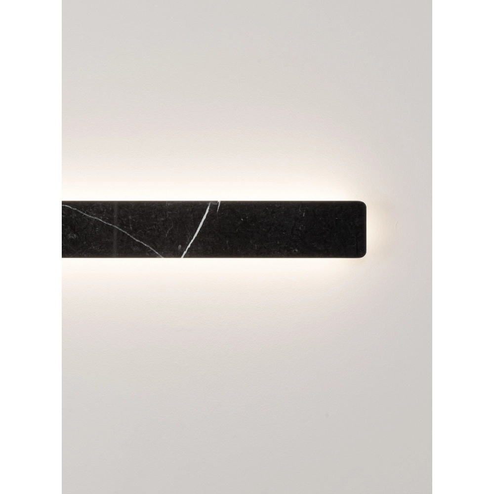 Strakke wandlamp Alyssa zwart marmer Lyora 5212017495846