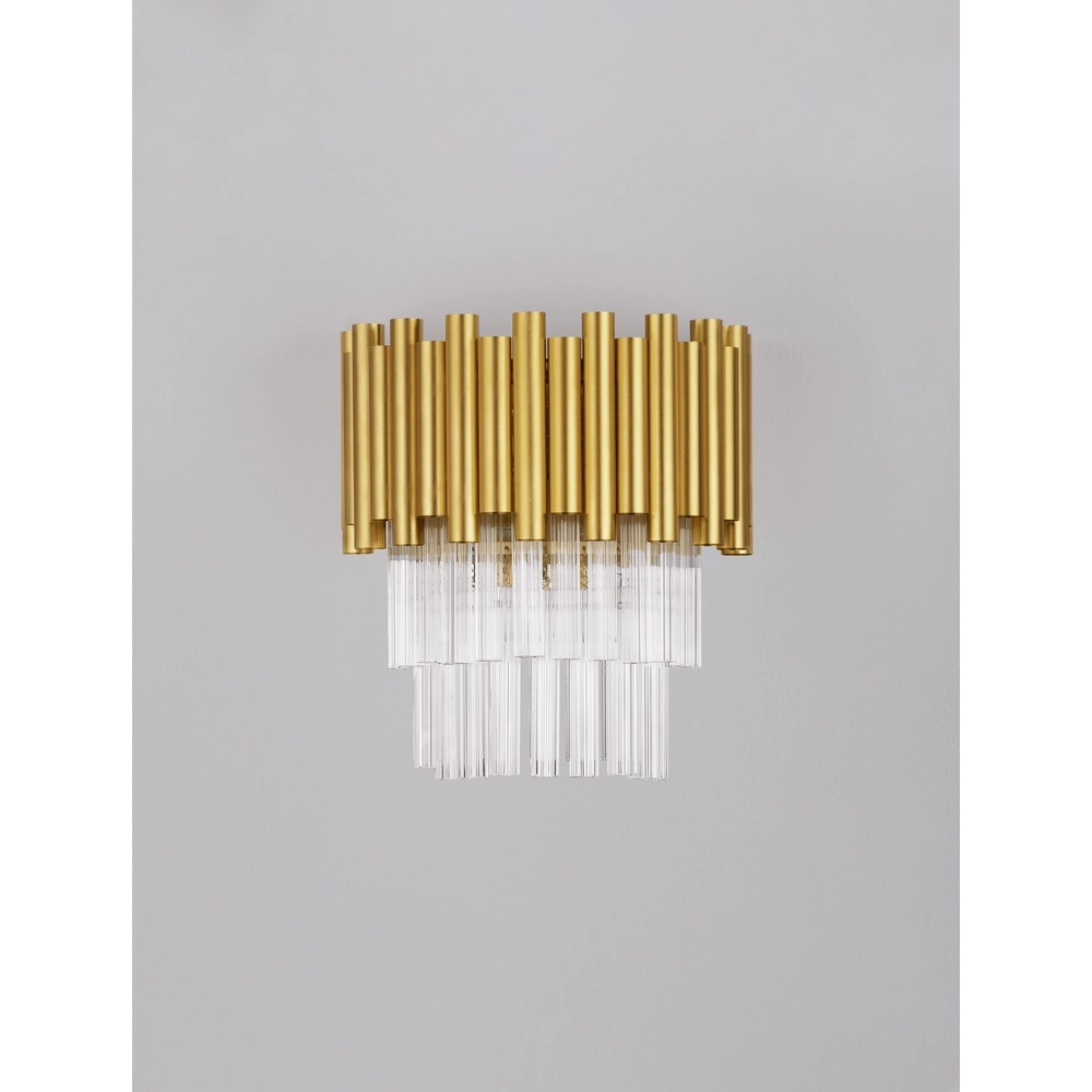 Wandlamp Magnolia goud met kristal Lyora 5212017435033