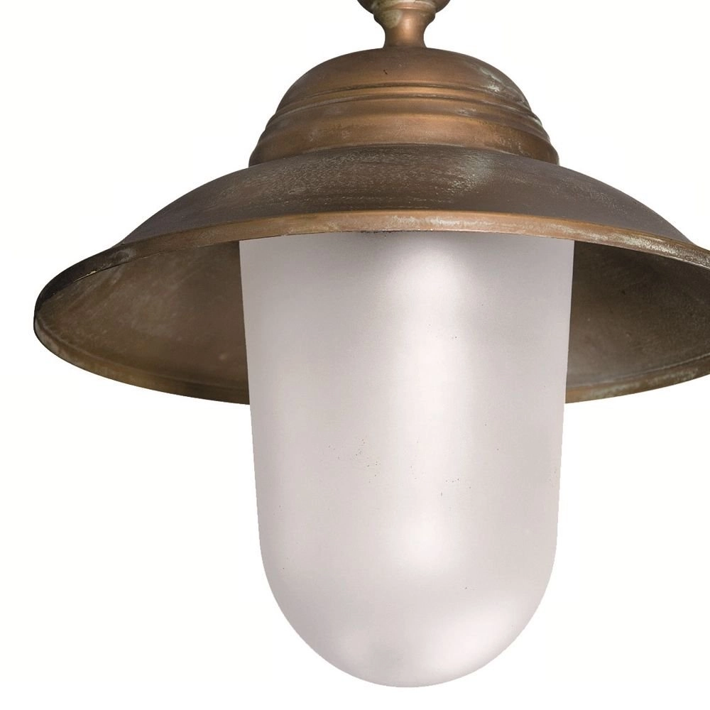 Plafond stallamp Maritime landelijk 22cm koperbruin Franssen 8021035005718