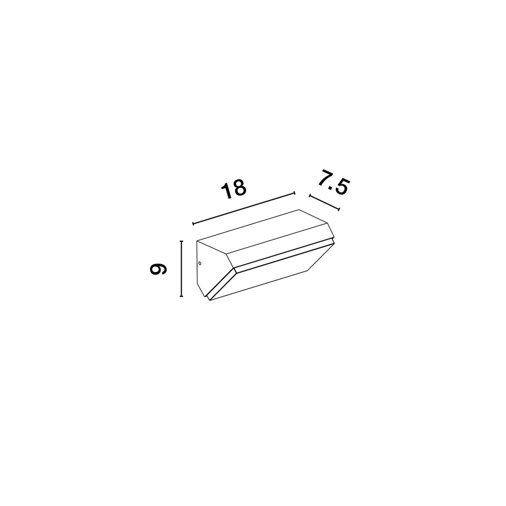 Wandlamp Zenon antraciet Lyora 5212017432766