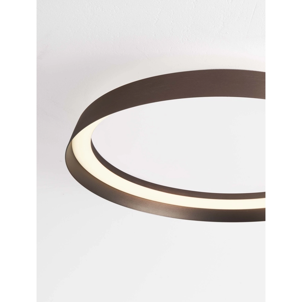 Design plafonniere Ormi Ø 45cm koffie bruin Lyora 5212017463104