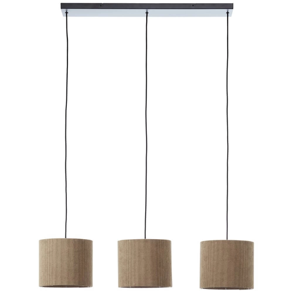 3-lichts hanglamp Tony grijs design Brilliant 4004353446313