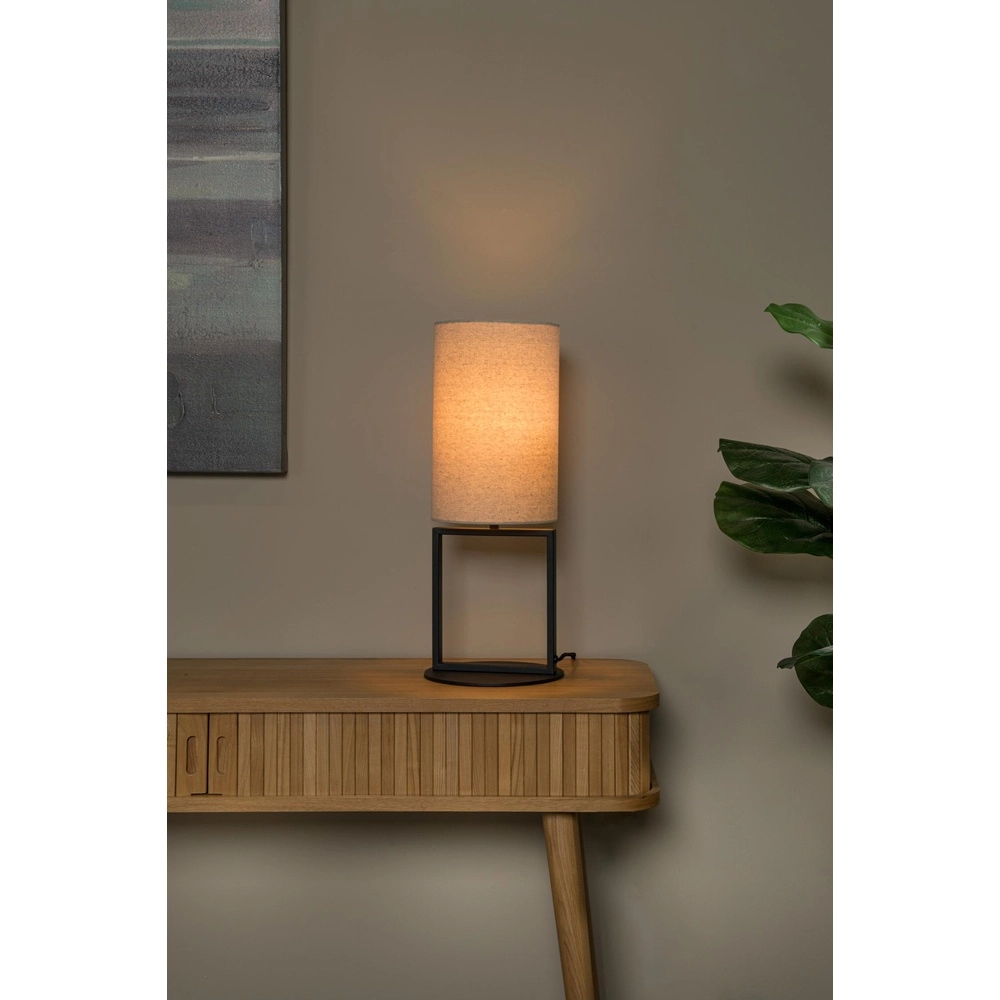 Tafellamp Herman zand bruin Lucide 5411212303394