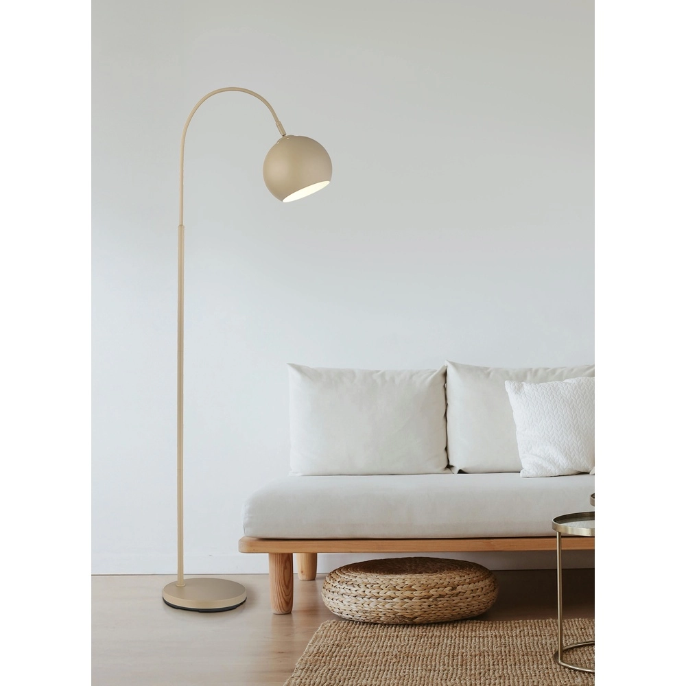 Moderne vloerlamp Benno zand bruin Globo 9007371507566