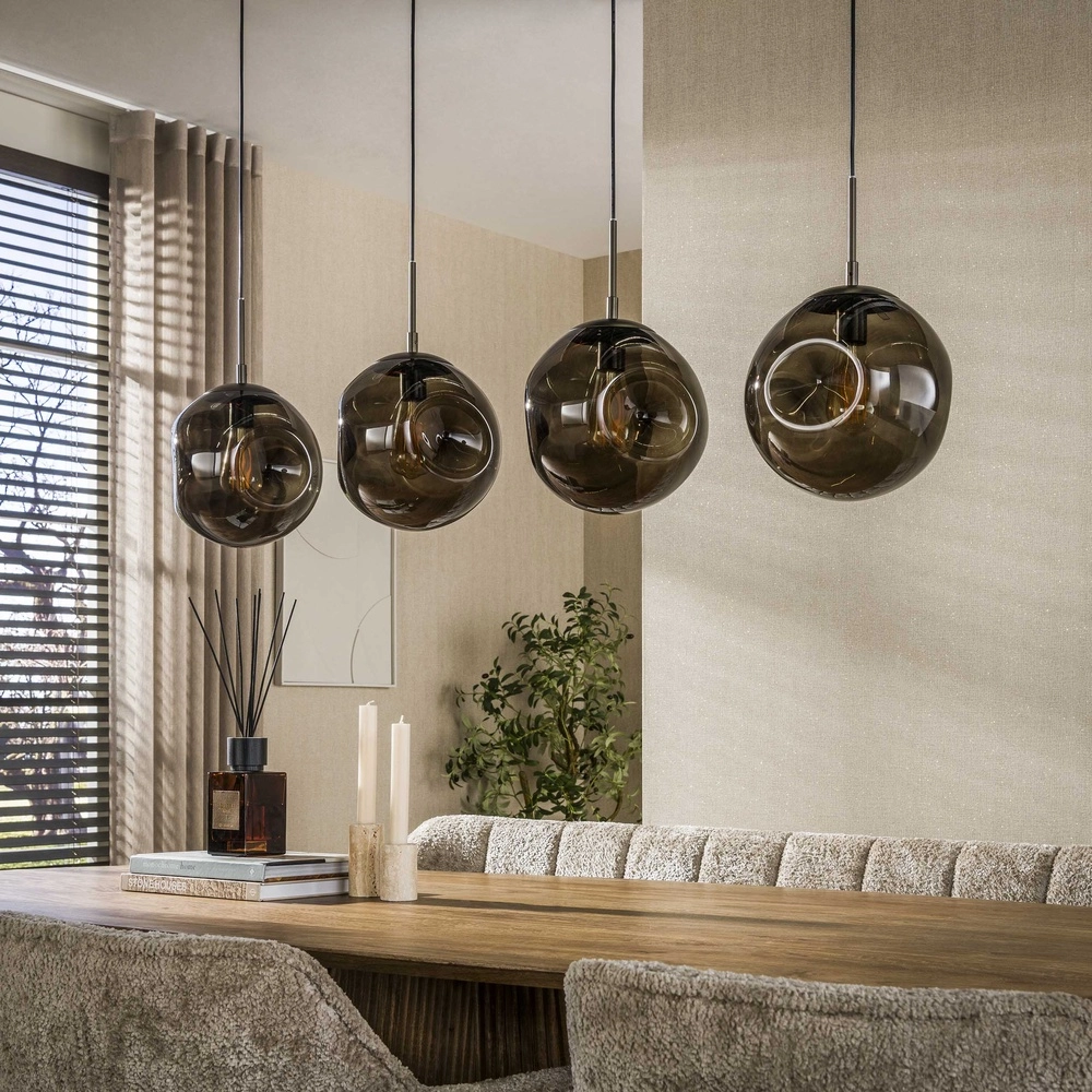 Glazen hanglamp Stellar 4-lichts - Ø 25cm Lyora 8716803511675