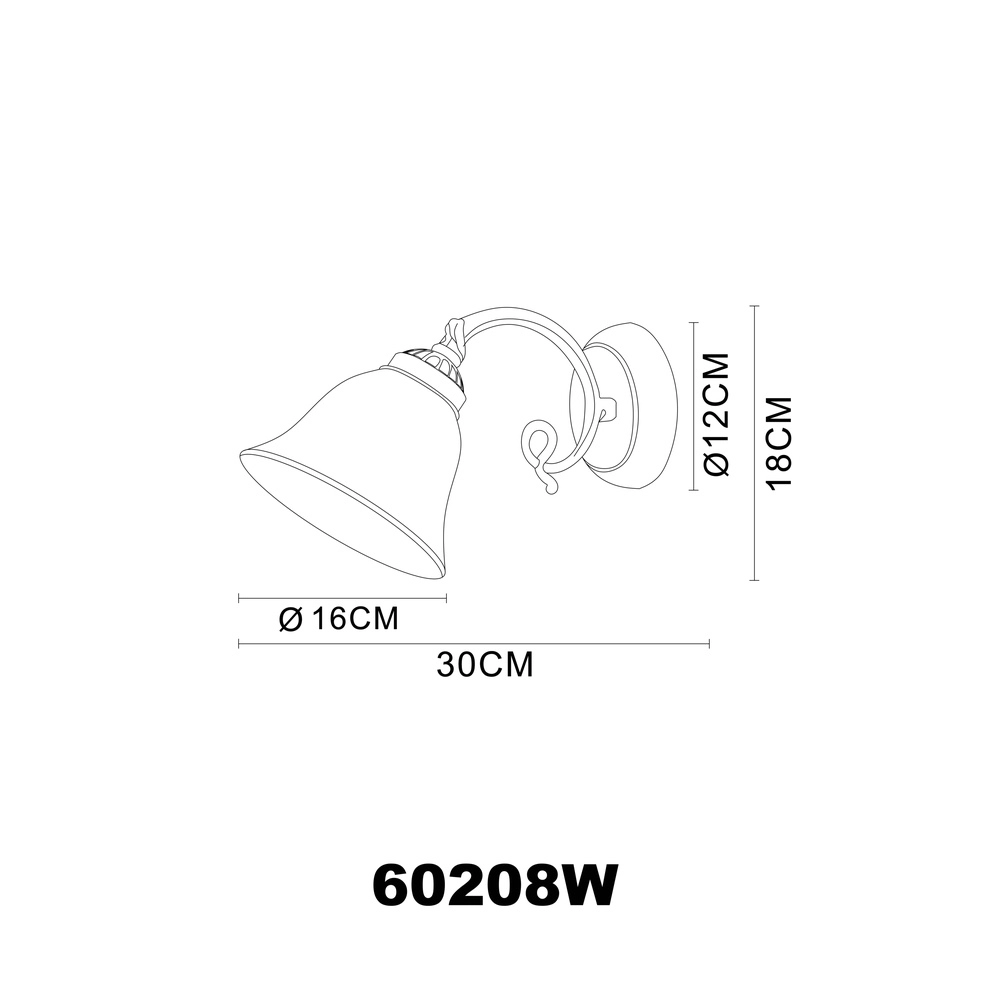Wandlamp Odin enkel Globo 9007371303694