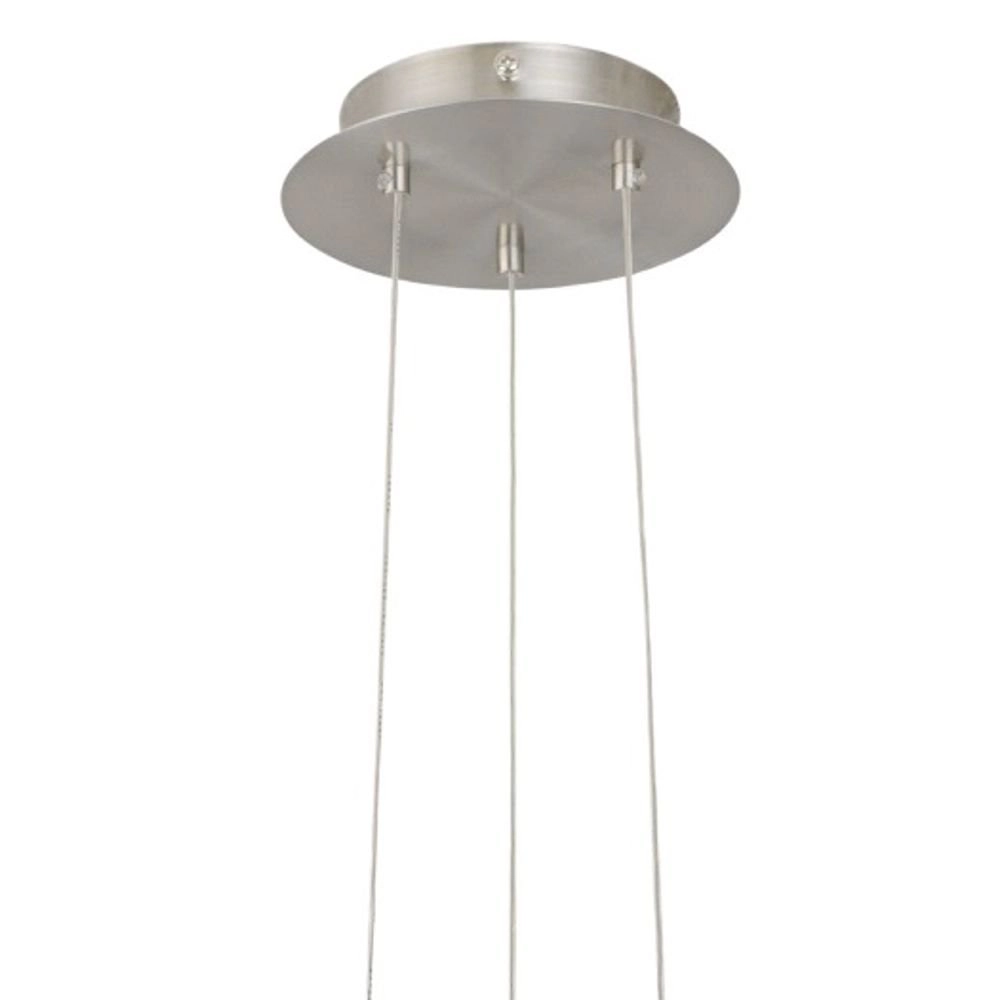 Design Hanglamp Optica 28cm nikkel met wit Eglo 9002759868130