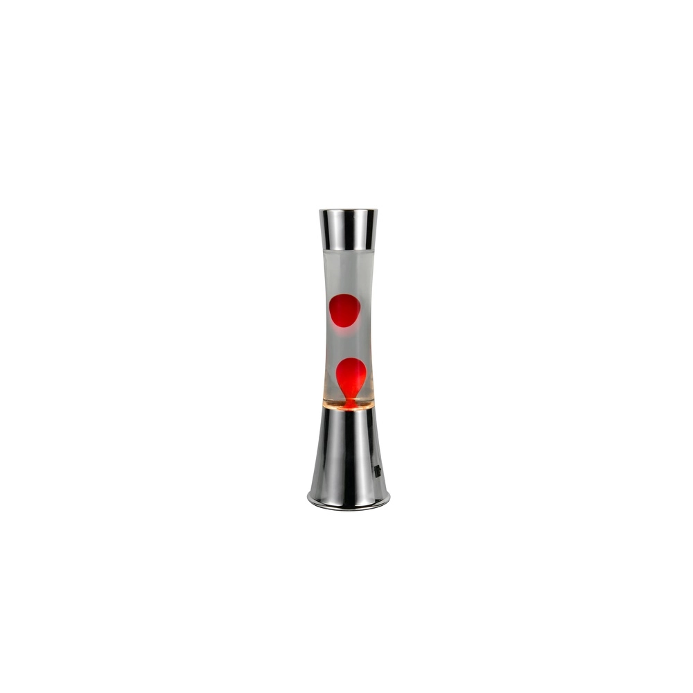 Lavalamp Etna zilver met rood Trio 4017807668445