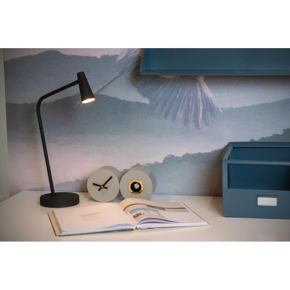 Oplaadbare tafellamp Stirling zwart Lucide 5411212361240