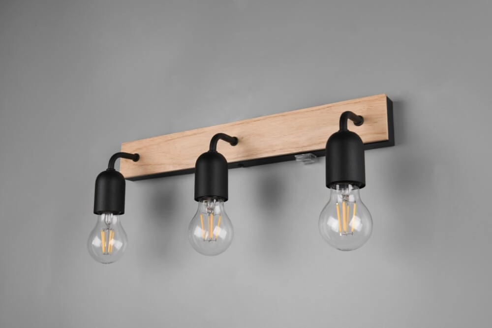 Landelijke badkamer wandlamp Arturo 3x E27 Trio 4017807615685