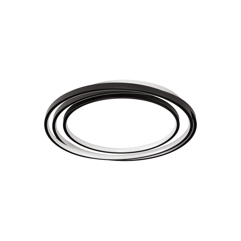 Ronde plafondlamp Arbor zwart Ø 54cm Lyora 5212017454935