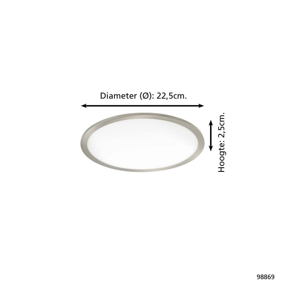 Inbouwlamp Fueva Flex RVS 4000K Eglo 9002759988692