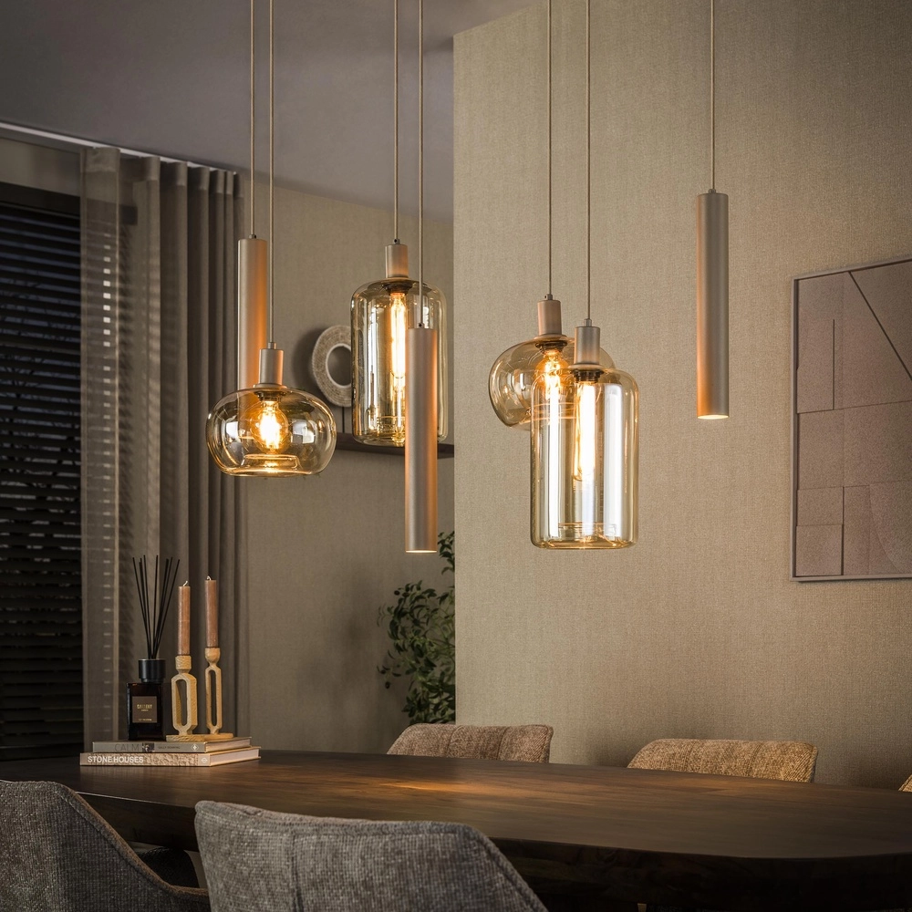 Eettafel hanglamp Serene 7-lichts - zand
