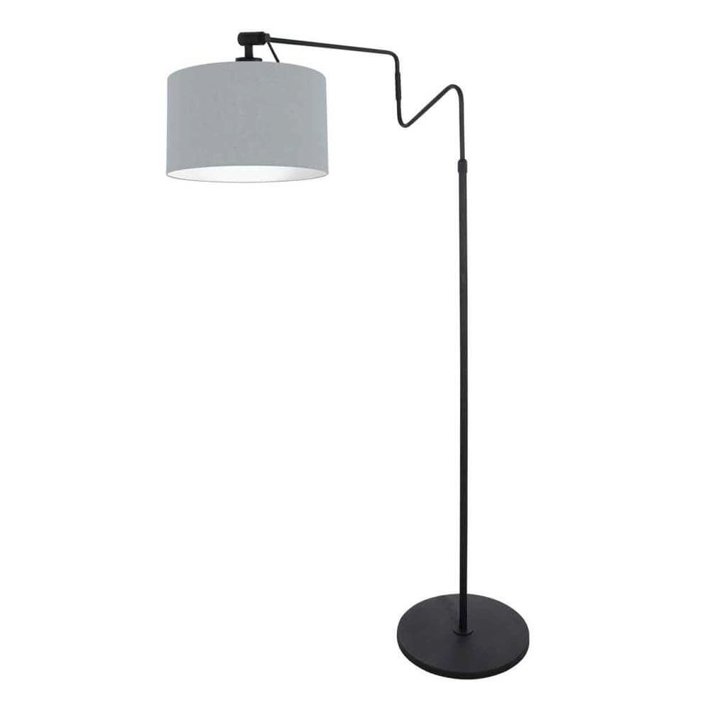 Vloerlamp Lindstrom zwart met kap lichtblauw Steinhauer 8712746175240