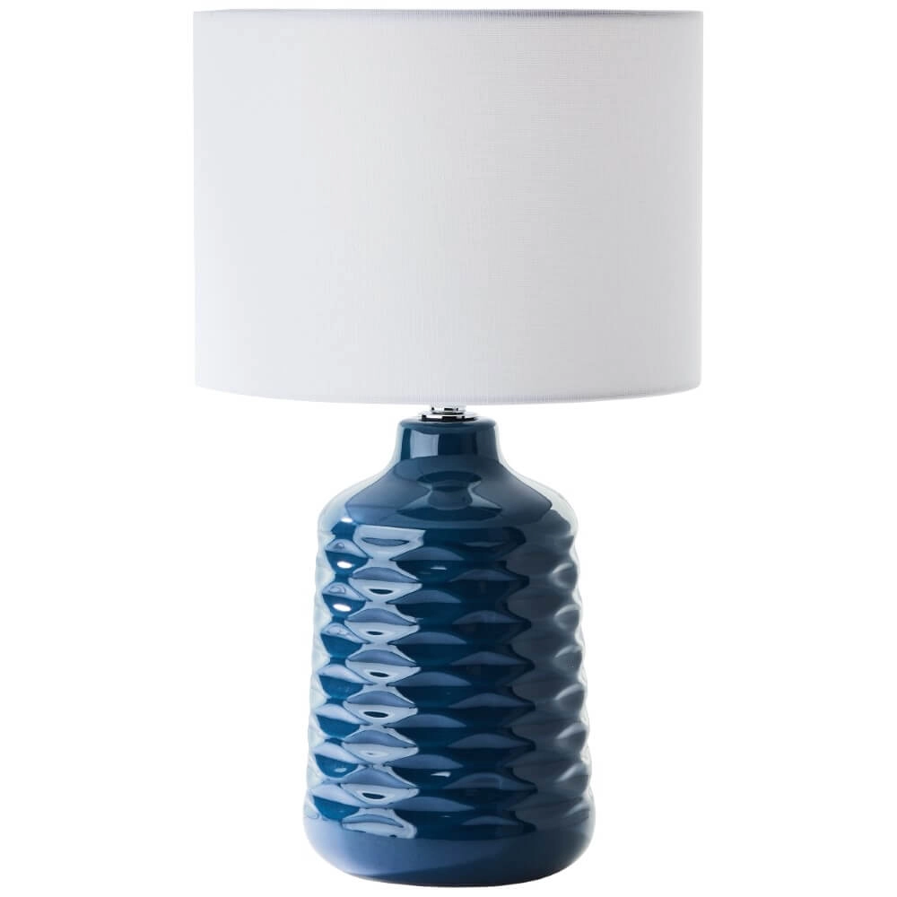Tafellamp Ilysa blauw met wit Tafellamp Ilysa blauw met wit