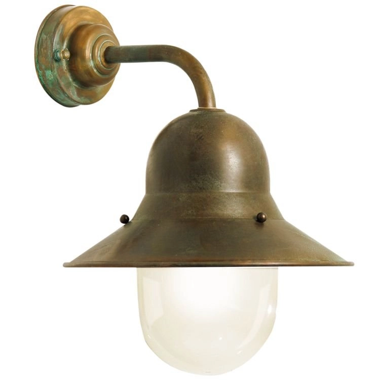 Stallamp Maritime landelijk 33cm koperbruin Stallamp Maritime landelijk 33cm koperbruin