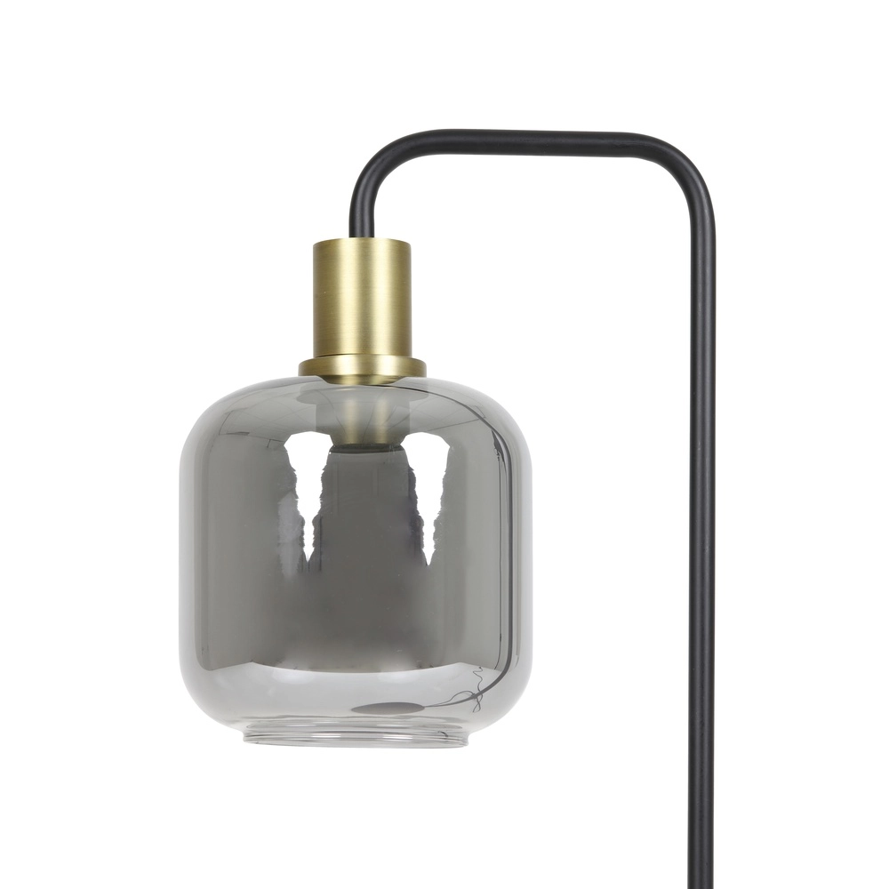 Bureaulamp Lekar met smoke glas Light & Living 8717807601423