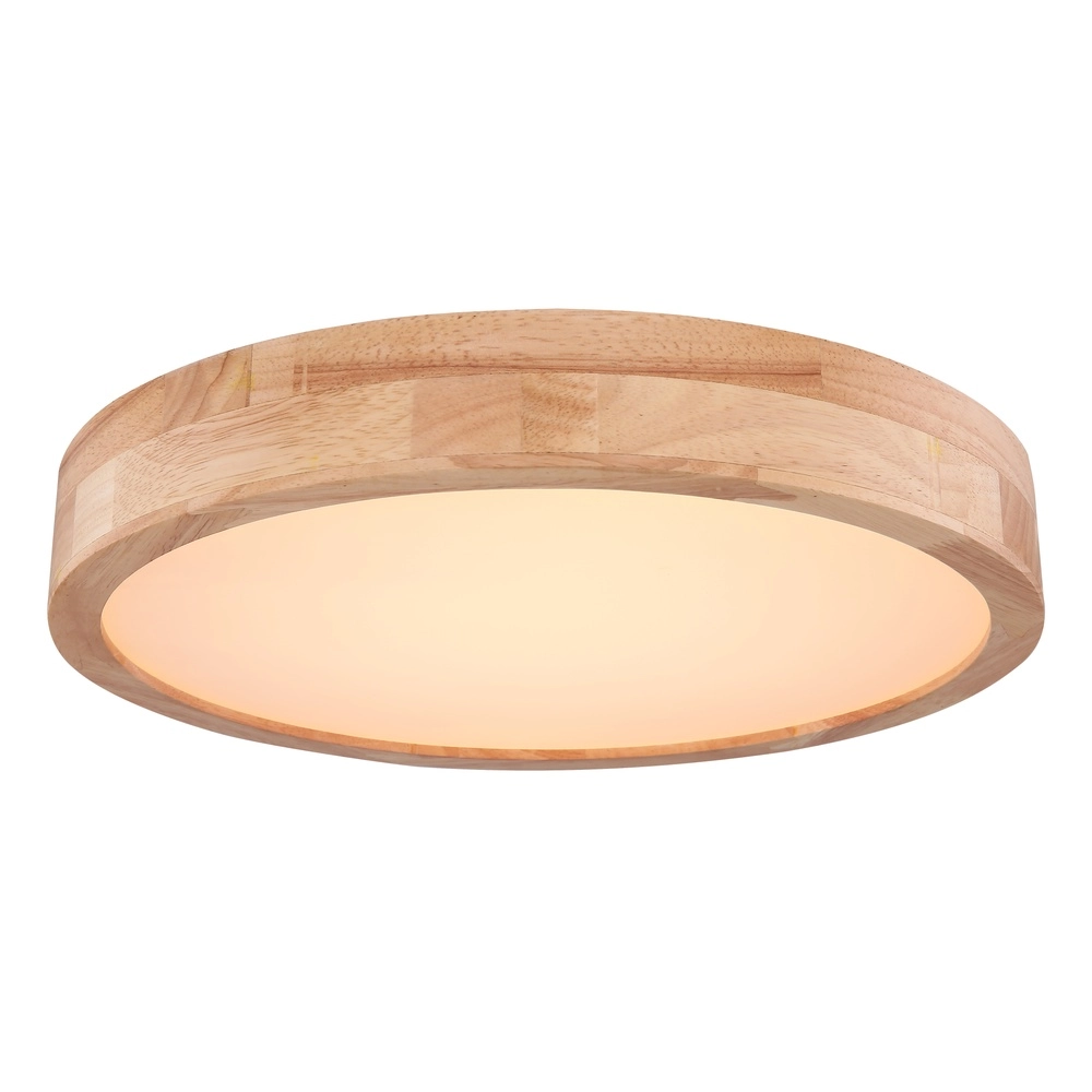 Houten plafonniere Rainer scandinavisch Ø 40cm Globo 9007371395279