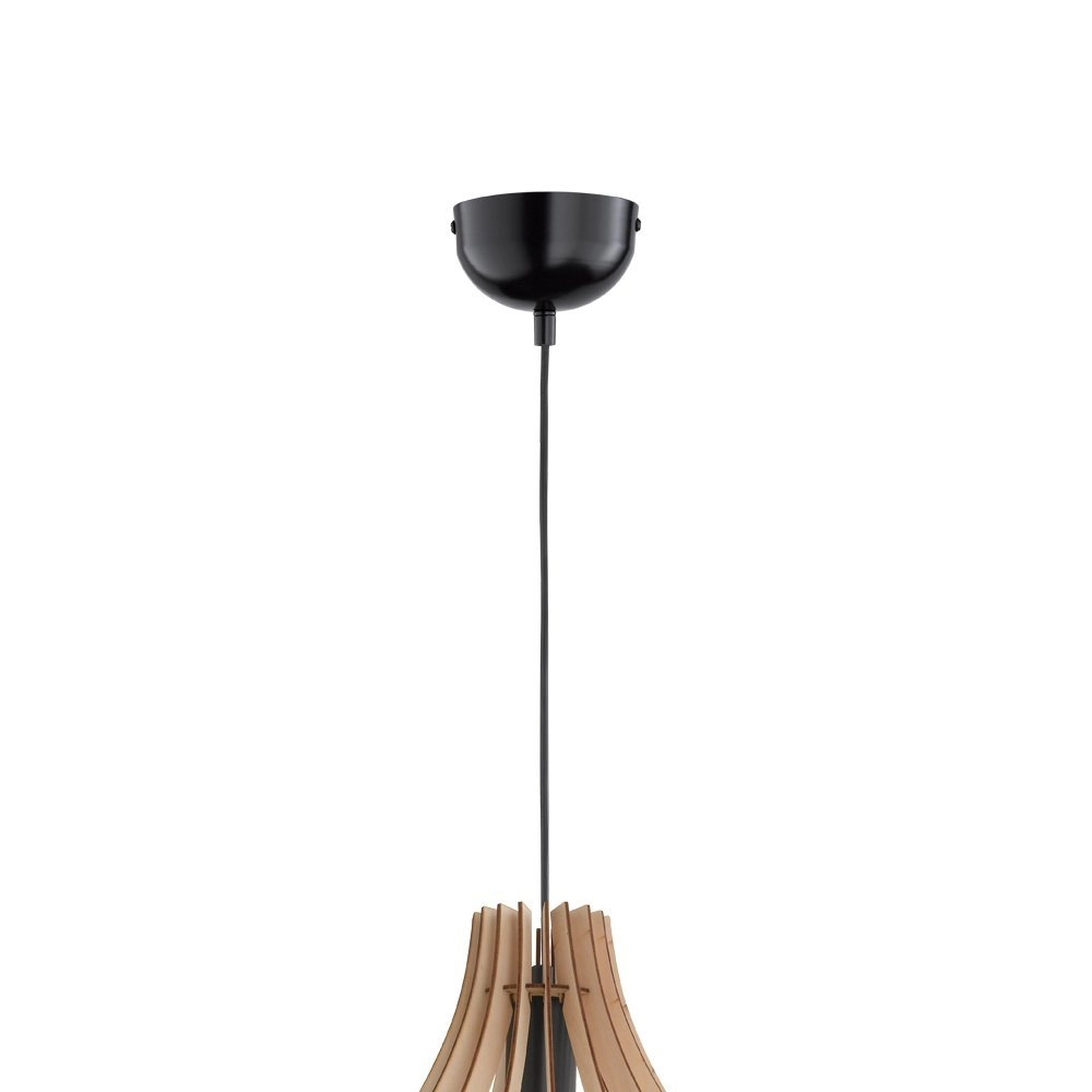 Houten design hanglamp Wood 44cm Trio 4017807301915
