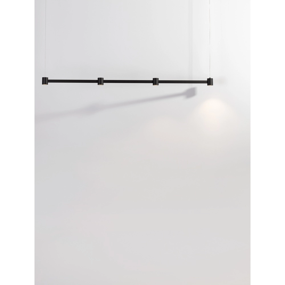 Design hanglamp Puize 4-lichts zwart Lyora 5212017448583