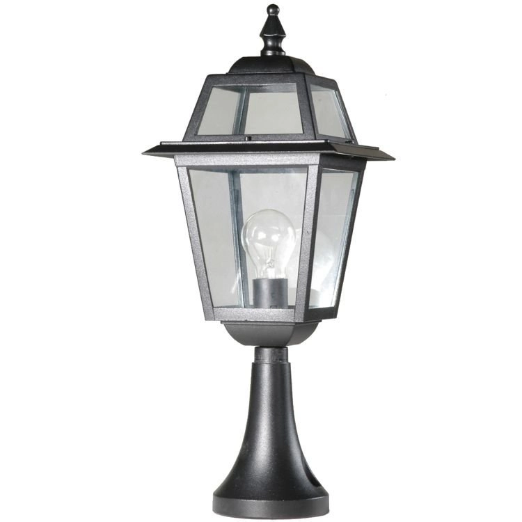 Sokkellamp Perla 53cm zwart