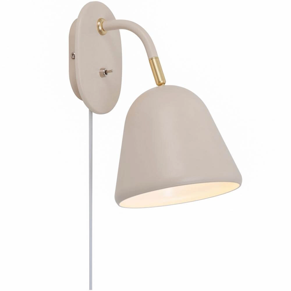 Zand bruine wandlamp Fleur design