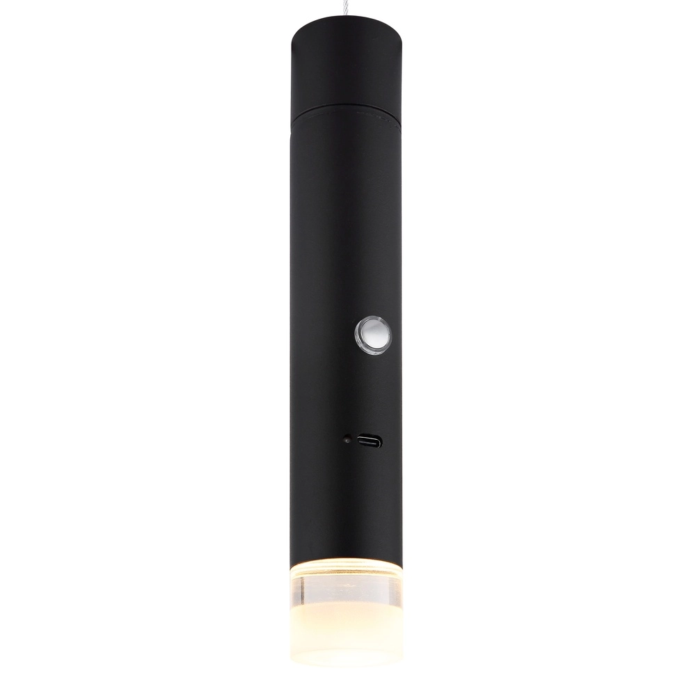 Strakke hanglamp Pelo zwart Globo 9007371575343