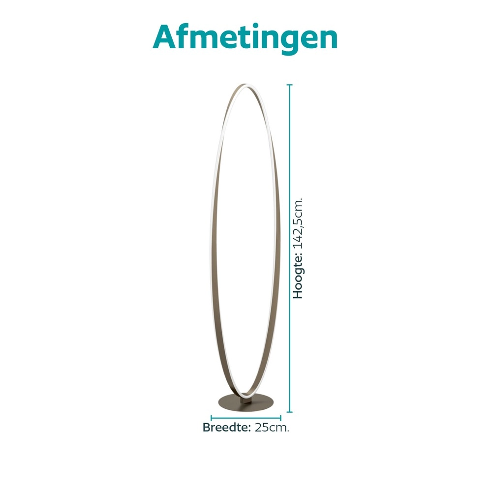 Design vloerlamp Camerota donker brons Eglo 9008606391264