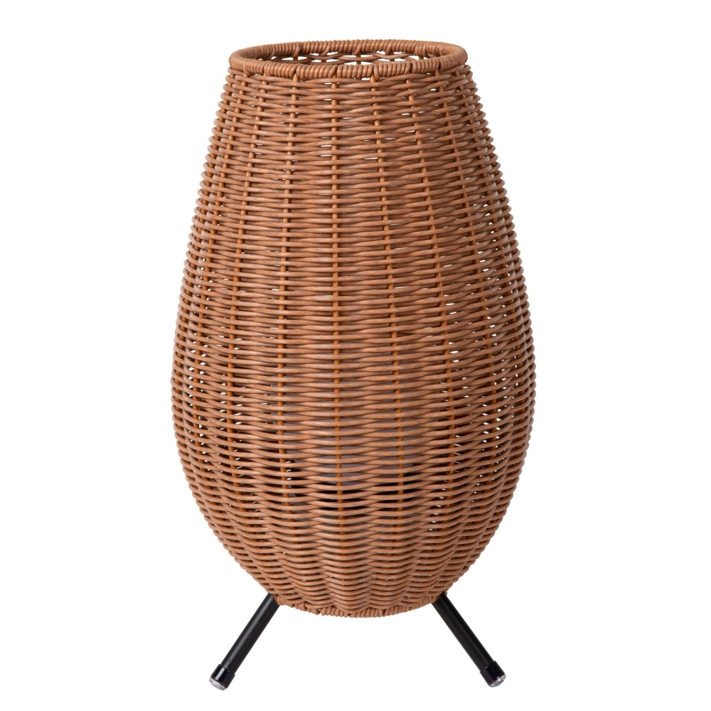 Oplaadbare tafellamp Colin Ip44 rotan